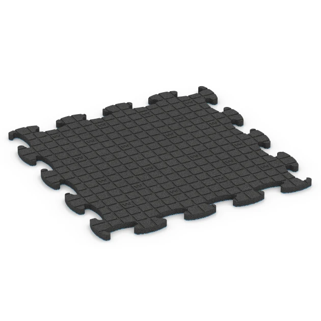 Aufsicht auf die Unterseite, also die Bodenseite von WARCO-Formteil 6857 - Fitness Active pavimento im Format 98 x 98 x 2,8 cm.