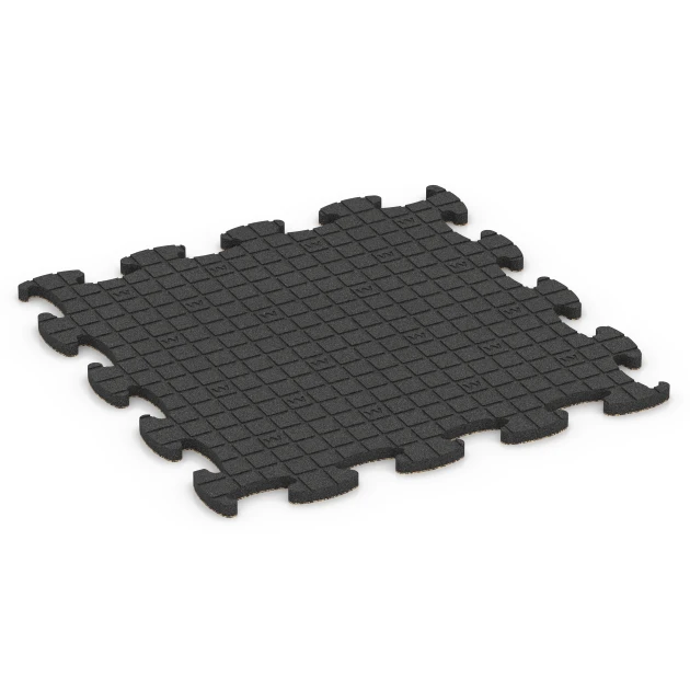Aufsicht auf die Unterseite, also die Bodenseite von WARCO-Formteil 6858 - Fitness Active pavimento im Format 98 x 98 x 2,8 cm.