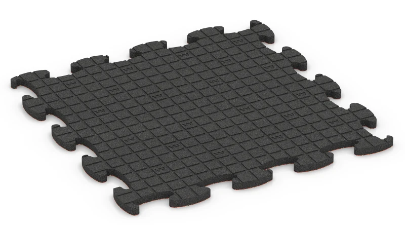 Quadratische Auflagepads mit breiten, flachen Drainagekanälen