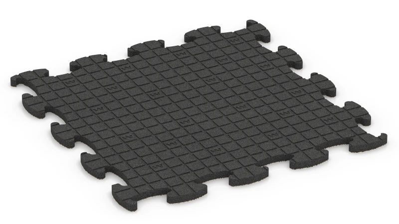 Quadratische Auflagepads mit breiten, flachen Drainagekanälen