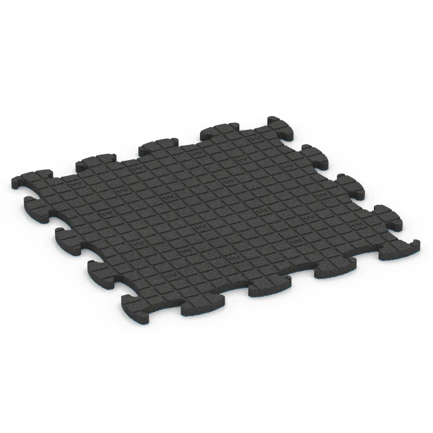 Aufsicht auf die Unterseite, also die Bodenseite von WARCO-Formteil 6893 - Fitness Max Floor System im Format 98 x 98 x 2,8 cm.