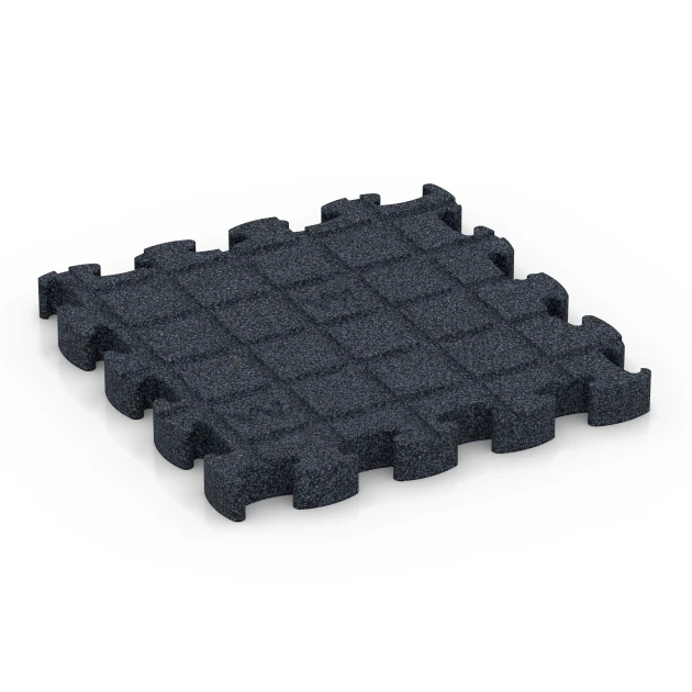 Aufsicht auf die Unterseite, also die Bodenseite von WARCO-Formteil 6959 - Fitness Premium pavimento sportivo im Format 28,9 x 28,9 x 2,8 cm.