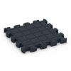 Aufsicht auf die Unterseite, also die Bodenseite von WARCO-Formteil 6965 - Fitness Premium pavimento tecnico im Format 28,9 x 28,9 x 2,8 cm.