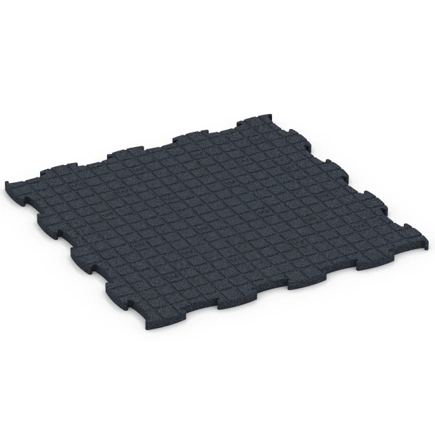 Aufsicht auf die Unterseite, also die Bodenseite von WARCO-Formteil 6963 - Fitness Premium pavimento sportivo im Format 99 x 99 x 2,8 cm.