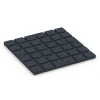 Aufsicht auf die Unterseite, also die Bodenseite von WARCO-Formteil 7133 - Pavimento per palestra da esterno im Format 60 x 60 x 3 cm | 0,36 m².
