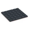 Aufsicht auf die Unterseite, also die Bodenseite von WARCO-Formteil 7136 - Pavimento per palestra da esterno im Format 60 x 60 x 3 cm | 0,36 m².