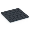 Aufsicht auf die Unterseite, also die Bodenseite von WARCO-Formteil 7148 - Pavimento per palestra da esterno im Format 60 x 60 x 4 cm | 0,36 m².