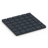 Aufsicht auf die Unterseite, also die Bodenseite von WARCO-Formteil 7149 - Pavimento per palestra da esterno im Format 60 x 60 x 4 cm | 0,36 m².
