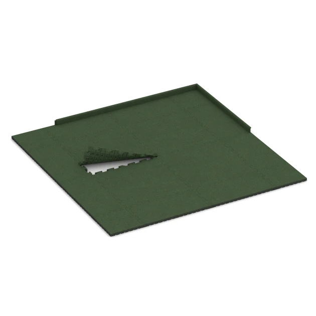 Typische Verlegung oder Einbausituation für den Artikel 4072 von WARCO - Pavimentazione per cani, Farbton Verde erba in der Abmessung 100 x 100 x 4 cm | 1,00 m².