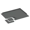 Typische Verlegung oder Einbausituation für den Artikel 4176 von WARCO - Ballspielplatte HD, Farbton Schiefergrau in der Abmessung 500 x 500 x 30 mm.