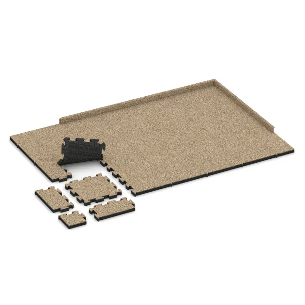 Typische Verlegung oder Einbausituation für den Artikel 3064 von WARCO - Lastra per marciapiede, Farbton Travertino in der Abmessung 500 x 500 x 50 mm.