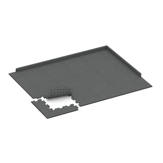 Typische Verlegung oder Einbausituation für den Artikel 3917 von WARCO - Tappeto da gioco, Farbton Grigio ardesia in der Abmessung 500 x 500 x 18 mm.