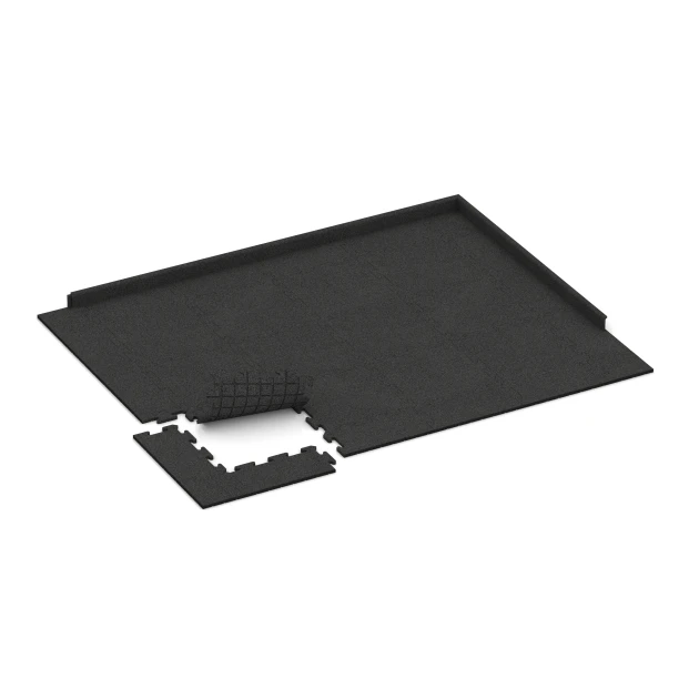 Typische Verlegung oder Einbausituation für den Artikel 6102 von WARCO - Pavimento a incastro Indoor, Farbton Antracite in der Abmessung 50 x 50 x 1,8 cm | 0,25 m².