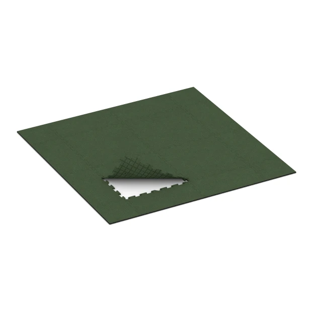 Typische Verlegung oder Einbausituation für den Artikel 3955 von WARCO - Hunde-Bodenplatte, Farbton Grasgrün in der Abmessung 100 x 100 x 1,8 cm | 1,00 m².