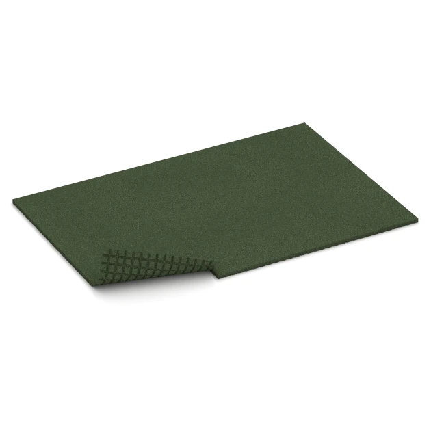 Typische Verlegung oder Einbausituation für den Artikel 3642 von WARCO - Stallmatte HD, Farbton Grasgrün in der Abmessung 100 x 100 x 4 cm.