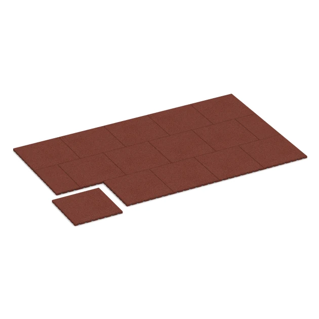 Typische Verlegung oder Einbausituation für den Artikel 3966 von WARCO - Piastra da pavimento per cani, Farbton Rosso mattone in der Abmessung 50 × 50 × 2,5 cm.