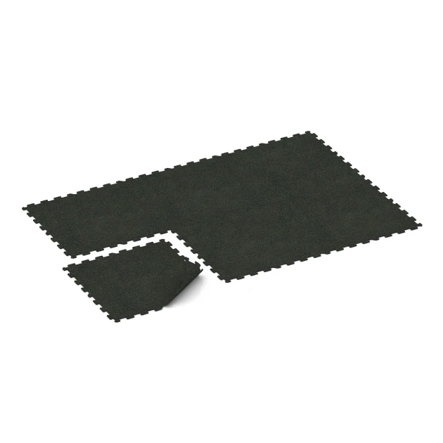 Typische Verlegung oder Einbausituation für den Artikel 1058 von WARCO - Fitnessboden Kompakt, Farbton Leicht Grün Gesprenkelt in der Abmessung 970 x 970 x 8 mm | 0,94 m.