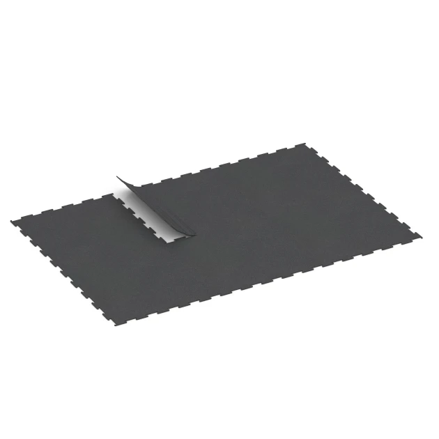 Typische Verlegung oder Einbausituation für den Artikel 6449 von WARCO - Pavimento Fitness Compatto, Farbton Antracite in der Abmessung 100 × 100 × 0,8 cm.