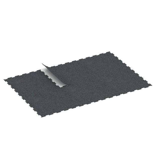 Typische Verlegung oder Einbausituation für den Artikel 6451 von WARCO - Pavimento Fitness Compatto, Farbton Azzurro leggermente punteggiato in der Abmessung 100 × 100 × 0,8 cm.