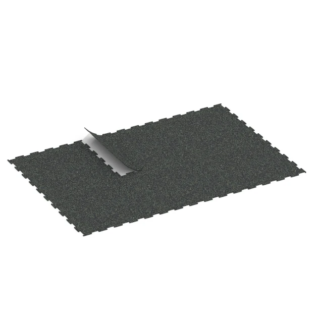 Typische Verlegung oder Einbausituation für den Artikel 6453 von WARCO - Pavimento Fitness Compatto, Farbton Verde leggermente punteggiato in der Abmessung 100 × 100 × 0,8 cm.