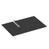 Typische Verlegung oder Einbausituation für den Artikel 6454 von WARCO - Pavimento Fitness Compatto, Farbton Giallo leggermente punteggiato in der Abmessung 100 × 100 × 0,8 cm.