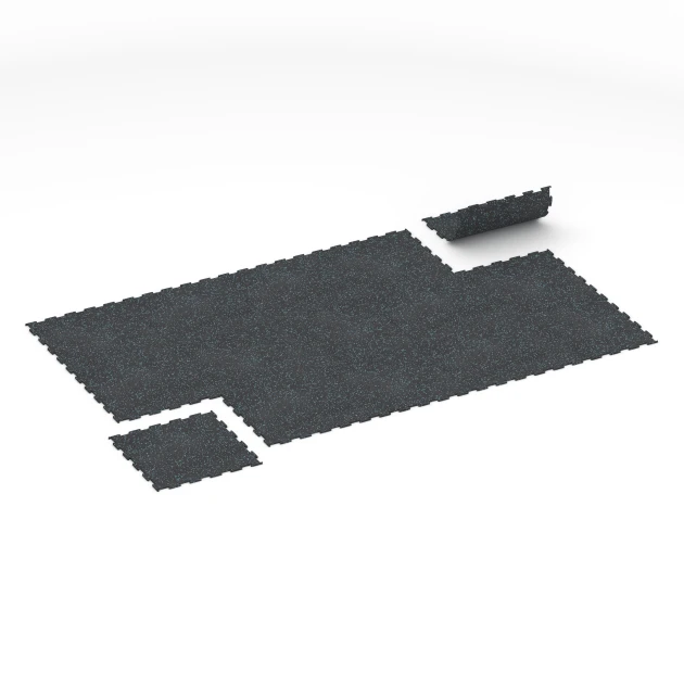 Typische Verlegung oder Einbausituation für den Artikel 6457 von WARCO - Fitnessboden Kompakt, Farbton Leicht Blau Gesprenkelt in der Abmessung 50 × 50 × 0,8 cm.