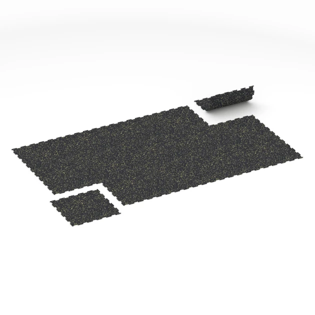 Typische Verlegung oder Einbausituation für den Artikel 6460 von WARCO - Fitnessboden Kompakt, Farbton Leicht Gelb Gesprenkelt in der Abmessung 50 × 50 × 0,8 cm.