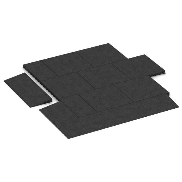 Typische Verlegung oder Einbausituation für den Artikel 2468 von WARCO - Übergangsrampe 75 cm, Farbton Anthrazit in der Abmessung 75 x 30 cm | 8 < 45 mm.