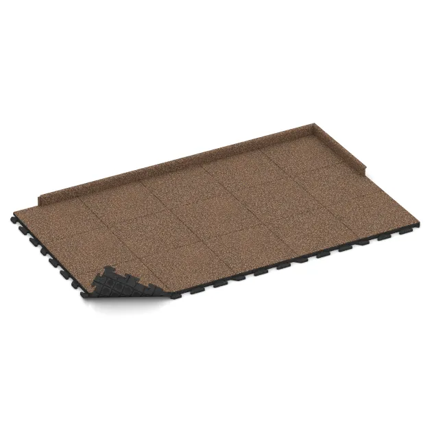 Typische Verlegung oder Einbausituation für den Artikel 1295 von WARCO - Piastrella da terrazza Classic, Farbton Caffè latte in der Abmessung 500 x 500 x 40 mm.