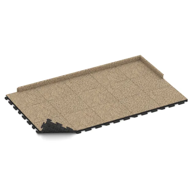 Typische Verlegung oder Einbausituation für den Artikel 1347 von WARCO - Pavimento bordo piscina Classic, Farbton Travertino in der Abmessung 500 x 500 x 40 mm.