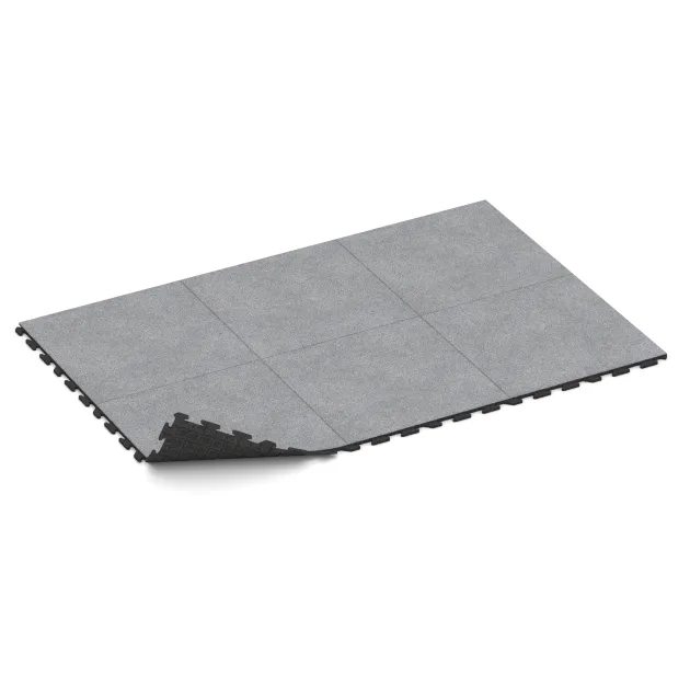 Typische Verlegung oder Einbausituation für den Artikel 5787 von WARCO - Event-Boden, Farbton Grau Melange in der Abmessung 1000 x 1000 x 30 mm.