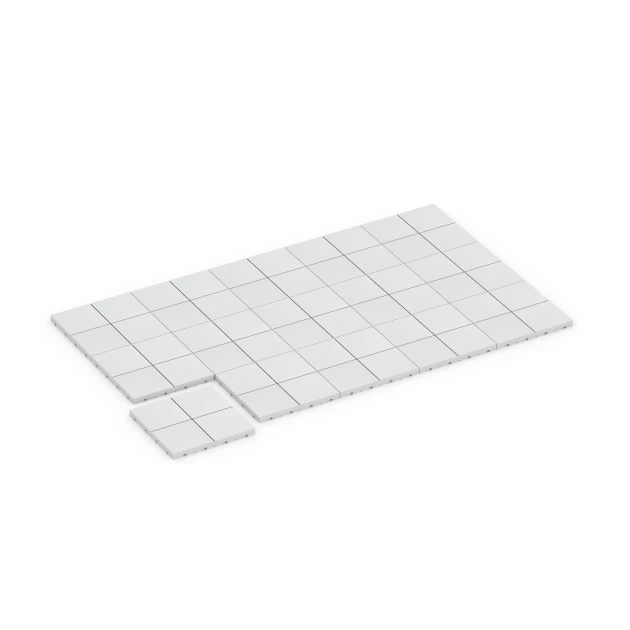 Typische Verlegung oder Einbausituation für den Artikel 6353 von WARCO - Mosaik – Klickfliese, Farbton Kreide in der Abmessung 30 x 30 x 2 cm.