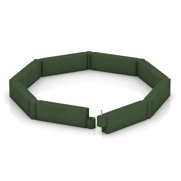 Typische Verlegung oder Einbausituation für den Artikel 2576 von WARCO - Cordolo in gomma, Farbton Verde erba in der Abmessung 100 x 15 x 30 cm.