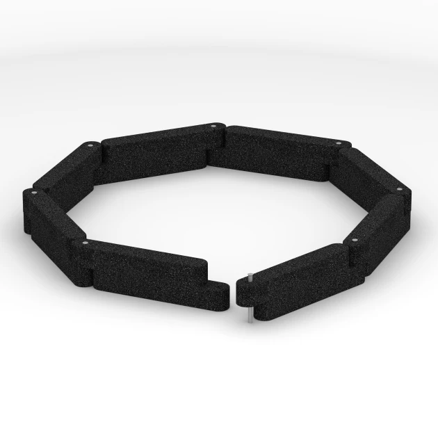 Typische Verlegung oder Einbausituation für den Artikel 6639 von WARCO - Cordolo in gomma, Farbton Antracite in der Abmessung 100 x 15 x 30 cm.