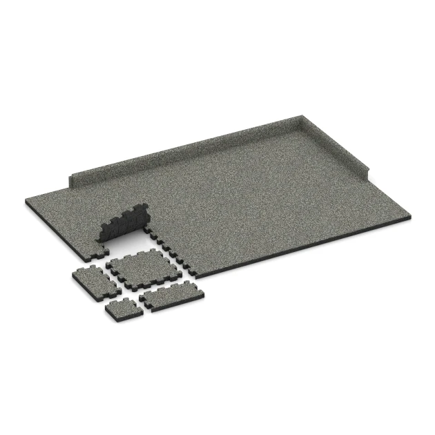 Typische Verlegung oder Einbausituation für den Artikel 6105 von WARCO - Poolfliese Fugenlos, Farbton Grauer Granit in der Abmessung 30,6 x 30,6 x 3 cm | 0,094 m².