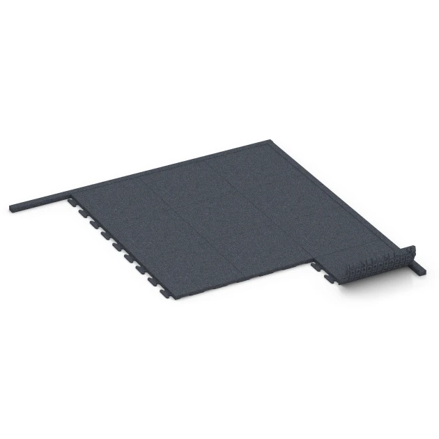 Typische Verlegung oder Einbausituation für den Artikel 6213 von WARCO - Cordolo in gomma, Farbton Grigio ardesia in der Abmessung 100 × 5 × 25 cm.