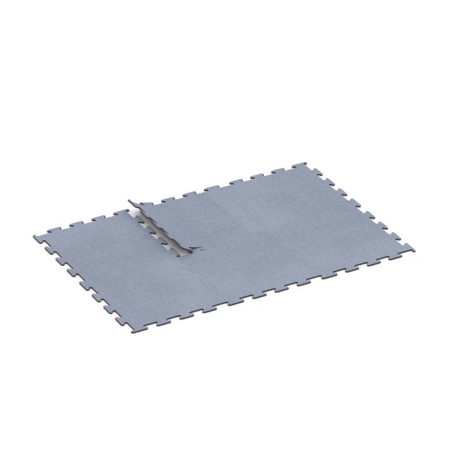 Typische Verlegung oder Einbausituation für den Artikel 6148 von WARCO - Fitness Performance Elite Pavimento Sportivo, Farbton Grigio nebbia in der Abmessung 100 x 100 x 1,5 cm | 1,00 m².