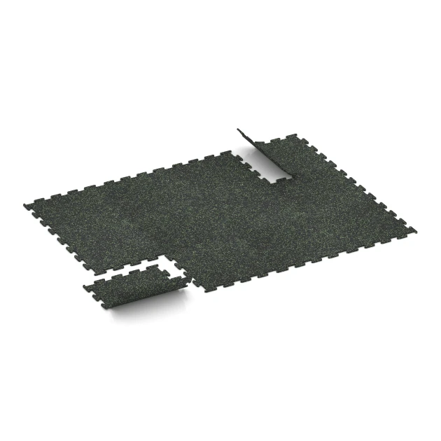 Typische Verlegung oder Einbausituation für den Artikel 3767 von WARCO - Fitness Performance Elite Pavimento Sportivo, Farbton Verde leggermente punteggiato in der Abmessung 50 x 50 x 1 cm | 0,25 m².