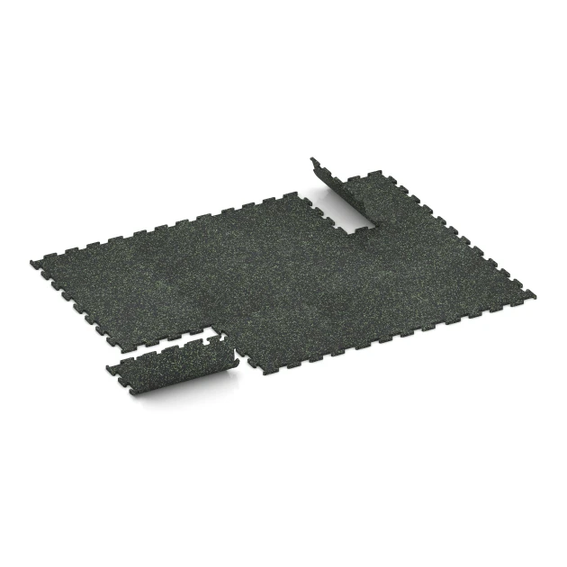 Typische Verlegung oder Einbausituation für den Artikel 3771 von WARCO - Fitness Performance Elite Pavimento Sportivo, Farbton Verde leggermente punteggiato in der Abmessung 50 x 50 x 1,5 cm | 0,25 m².