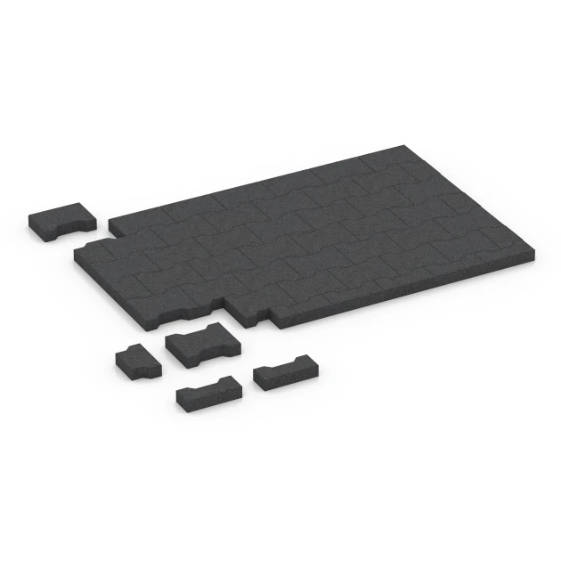 Typische Verlegung oder Einbausituation für den Artikel 7068 von WARCO - Autobloccanti, Farbton Antracite in der Abmessung 20 x 16,5 x 4,5 cm | 0,0278 m².