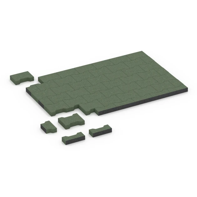 Typische Verlegung oder Einbausituation für den Artikel 7070 von WARCO - Autobloccanti, Farbton Verde erba in der Abmessung 20 x 16,5 x 4,5 cm | 0,0278 m².