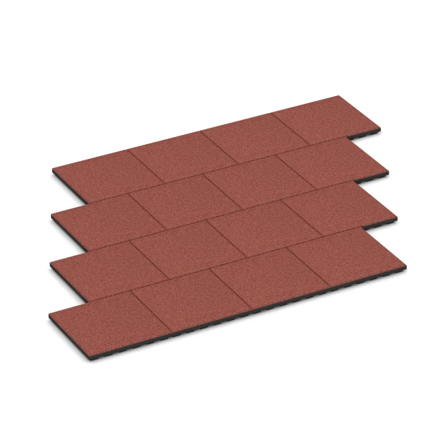 Typische Verlegung oder Einbausituation für den Artikel 6373 von WARCO - Terrassenplatte Classic, Farbton Tomatenrot in der Abmessung 50 x 50 x 4 cm.