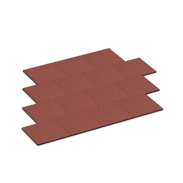 Typische Verlegung oder Einbausituation für den Artikel 6179 von WARCO - Terrassenplatte Classic, Farbton Tomatenrot in der Abmessung 50 x 50 x 3 cm.