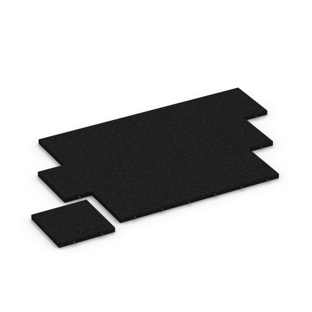 Typische Verlegung oder Einbausituation für den Artikel 6259 von WARCO - Fallschutzplatte – 150 cm, Farbton Anthrazit in der Abmessung 50 x 50 x 4,5 cm.