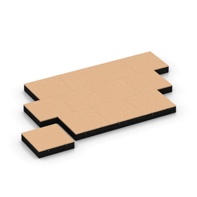 Typische Verlegung oder Einbausituation für den Artikel 6231 von WARCO - Piastrelle antitrauma, Farbton Beige sabbia in der Abmessung 50 x 50 x 11 cm.