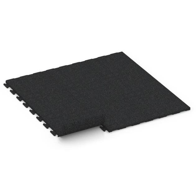 Typische Verlegung oder Einbausituation für den Artikel 6190 von WARCO - Piastrella per pavimento fitness Classic, Farbton Antracite in der Abmessung 50 x 50 x 3 cm | 0,25 m².