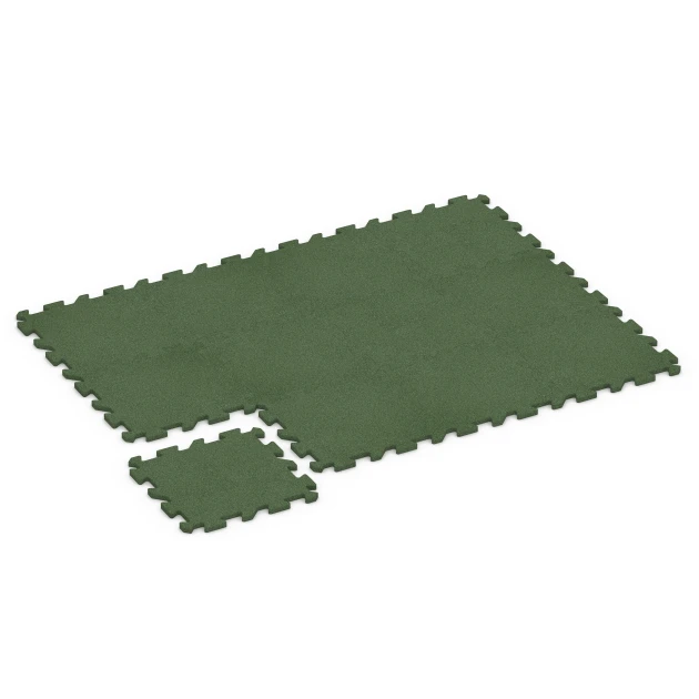 Typische Verlegung oder Einbausituation für den Artikel 6985 von WARCO - Piastrella per palestra, Farbton Verde erba in der Abmessung 50 x 50 x 2 cm | 0,25 m².