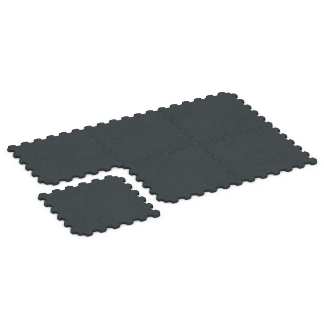 Typische Verlegung oder Einbausituation für den Artikel 7084 von WARCO - Pavimento in gomma per cani, Farbton Antracite in der Abmessung 102,5 x 102,5 x 3 cm | 1,05 m².