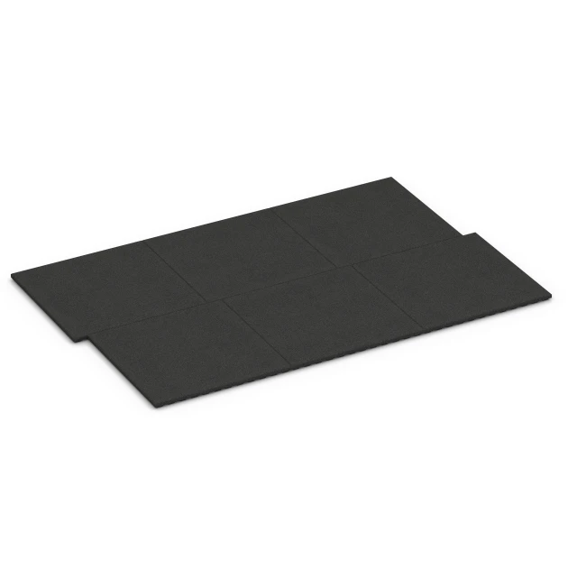 Typische Verlegung oder Einbausituation für den Artikel 6387 von WARCO - Tappeto in gomma per box cavalli Lusso, Farbton Antracite in der Abmessung 100 x 100 x 4,5 cm | 1,00 m².