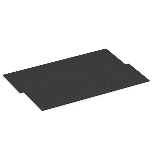 Typische Verlegung oder Einbausituation für den Artikel 6379 von WARCO - Tappeto in gomma per box cavalli, Farbton Antracite in der Abmessung 100 x 100 x 3 cm | 1,00 m².